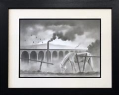 Dave Hartley Smokey in Stockport Original Drawing for Sale
