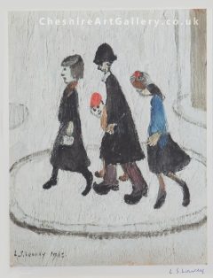 L S Lowry - The Family - Signed Limited Edition Print