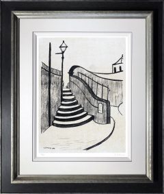 L S Lowry – Old Steps Stockport