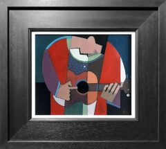 Peter Stanaway One Finger Guitar Original Painting for Sale