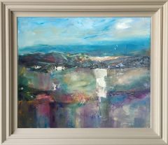 Judith Donaghy Rhosneigr Purple Hills Original Painting