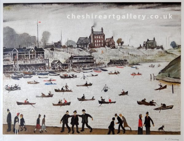 L S Lowry – Crime lake – Signed Limited Edition Print
