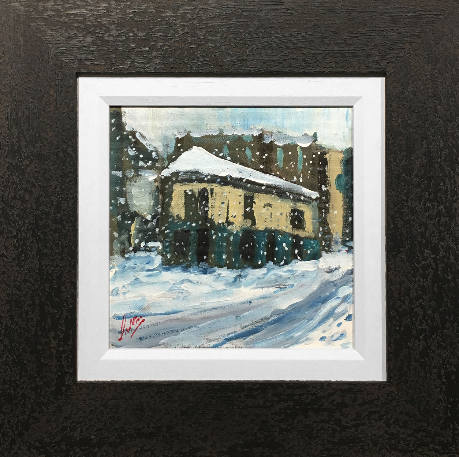 David Coulter Peveril of the Peak in Winter Original Painting