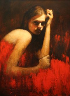 Mark Demsteader Sheltering Figure for sale at Cheshire Art Gallery
