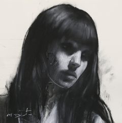 mark demsteader natalie head study original painting for sale