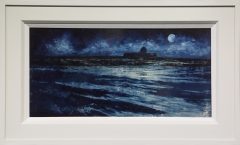 Dean Entwistle Porth Cwyfan Moonlit Tempera Painting