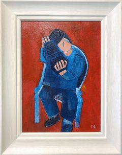 Peter Stanaway He Played Real Good for Free Original Painting for Sale