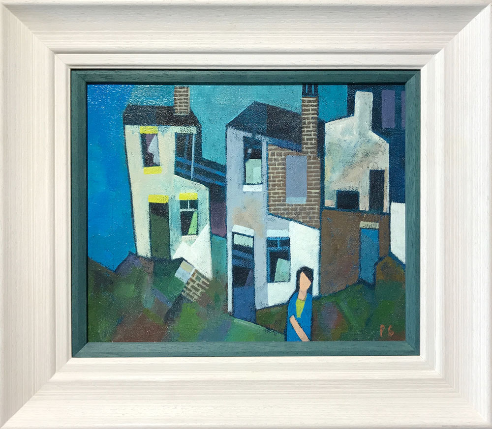 Peter Stanaway Grandma Lived at Number 5 Original Painting for Sale