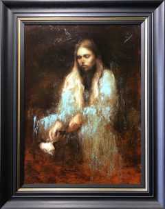 Mark Demsteader Study for Ophelia Blue Original Oil Painting