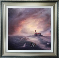 Danny Abrahams Original Painting Longstone Lighthouse