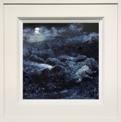 Dean Entwistle The Glade Cheshire Moonlit Tempera Painting