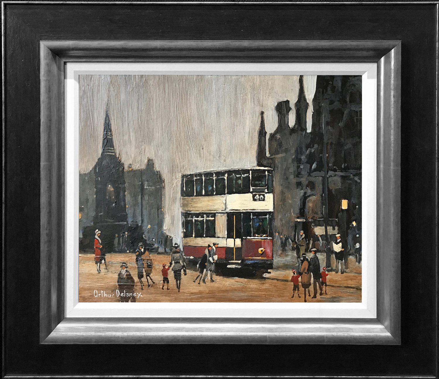 Arthur DArthur Delaney Albert Square Manchesterelaney Albert Square Manchester Original Painting for sale