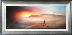 Danny Abrahams Original Painting I Love You (Deganwy Beach)