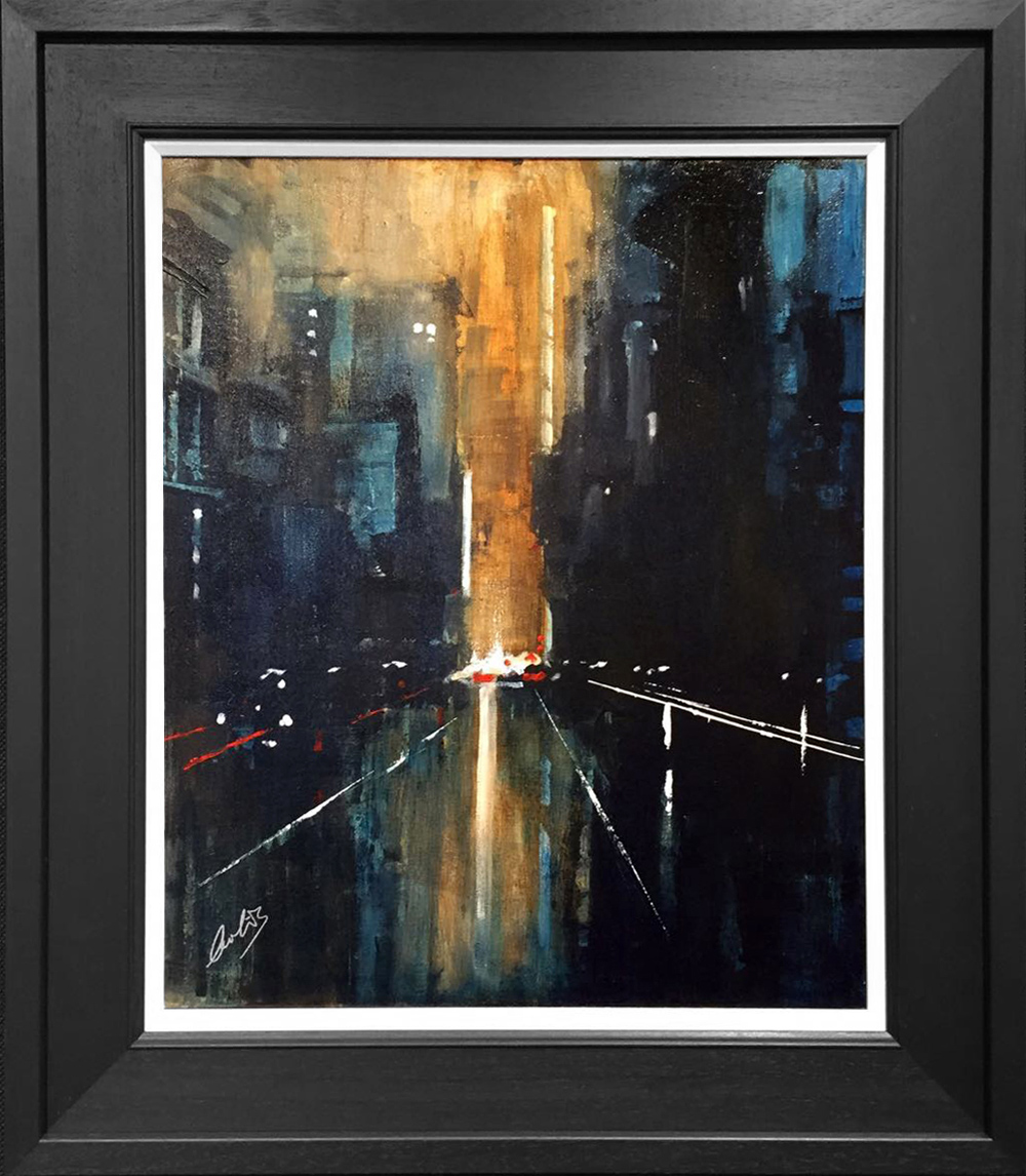 David Coulter Evening Glow Manchester Original Painting for sale