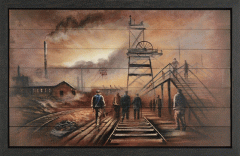 Bob Barker Last Shift Signed Limited Edition Print on Wood