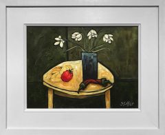 Steve Capper Still life with Tomatoes & Peppers Original Painting for Sale