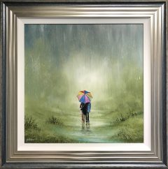 Danny Abrahams Original Painting Happy Together What Ever the Weather