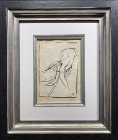 Keith Vaughan Figure Study Original Drawing for Sale