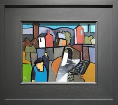 Peter Stanaway Huddersfield Canal Diggle Original Painting for Sale