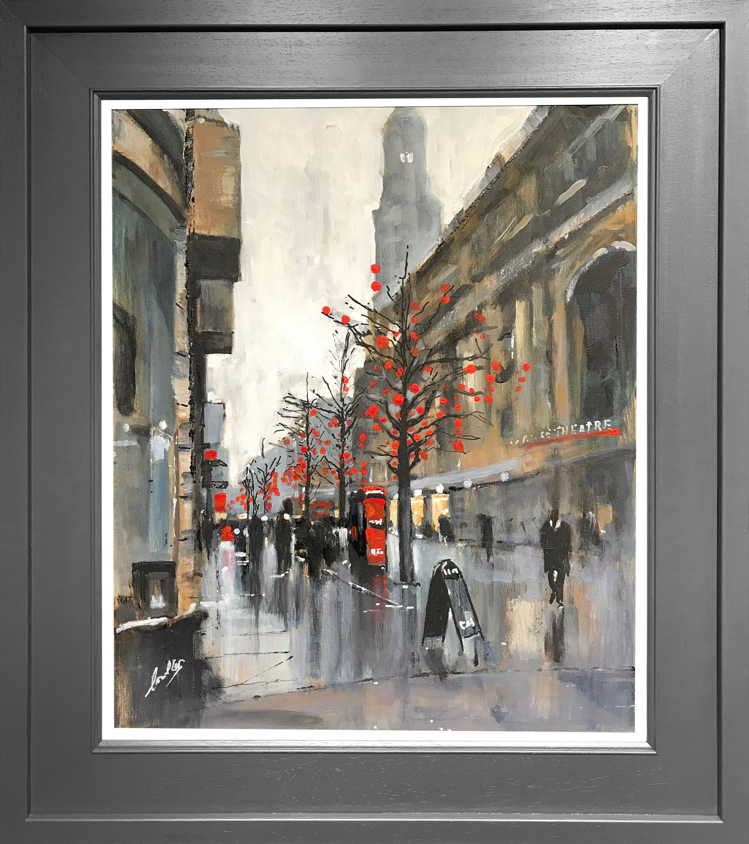 David Coulter Chinese Lanterns St Annes Square Original Painting for sale