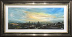 Danny Abrahams Original Painting Manchester Skyline