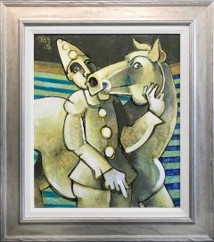 Geoffrey Key Pierrot with Horse