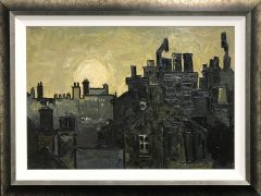 Wilf Roberts Chimneys Painting for Sale