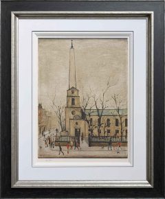 L S Lowry - St Luke's Church – Signed Limited Edition Print