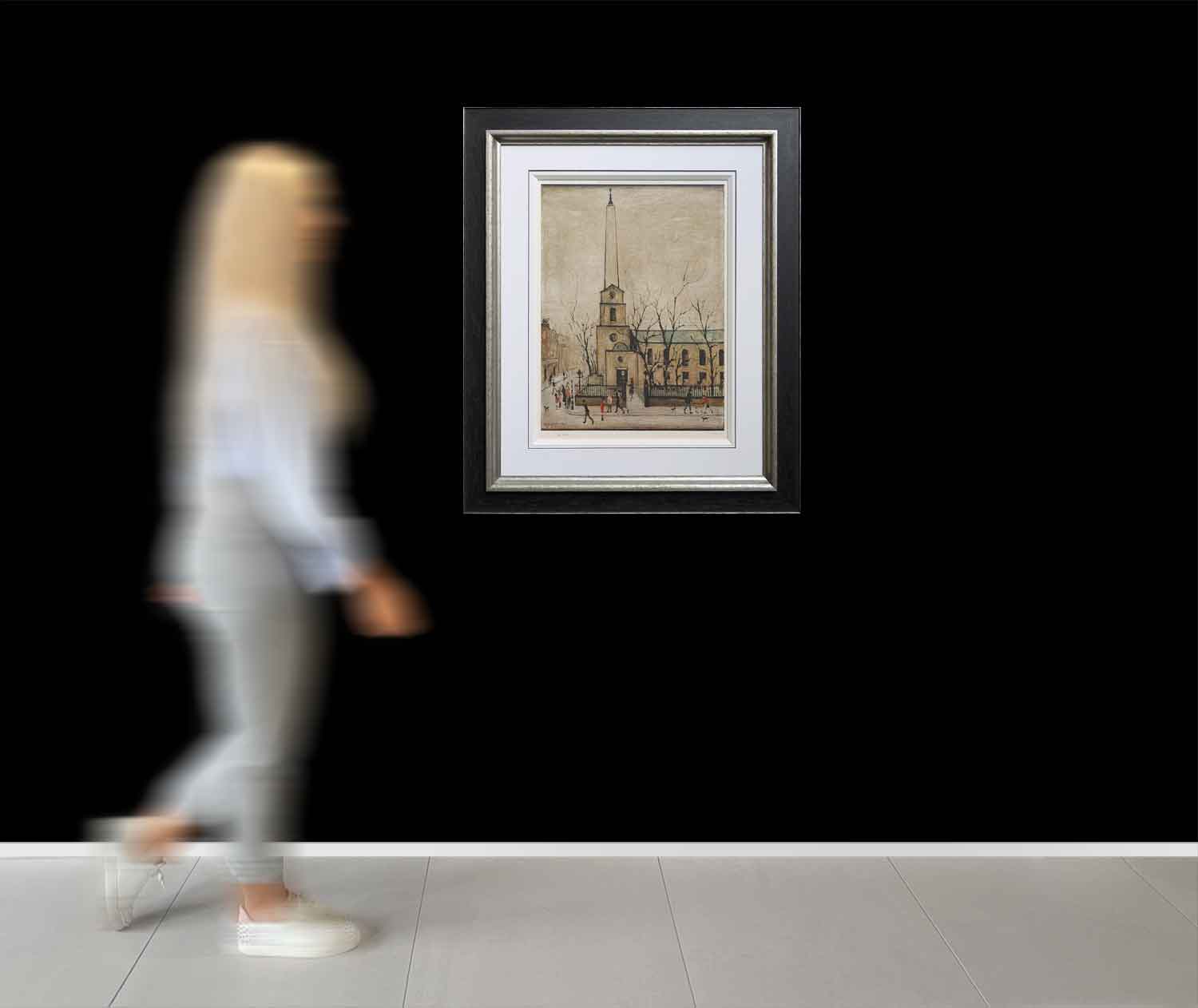 L S Lowry - St Luke's Church – Signed Limited Edition Print a