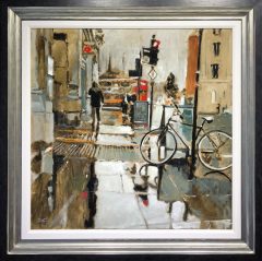 David Coulter Parked Wheels Original Painting for sale