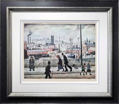 L S Lowry – View of a Town – Signed Limited Edition Print