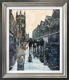 David Coulter Early Before Market, Stockport Original Painting for sale