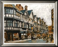 David Coulter Original Painting Chester Shops