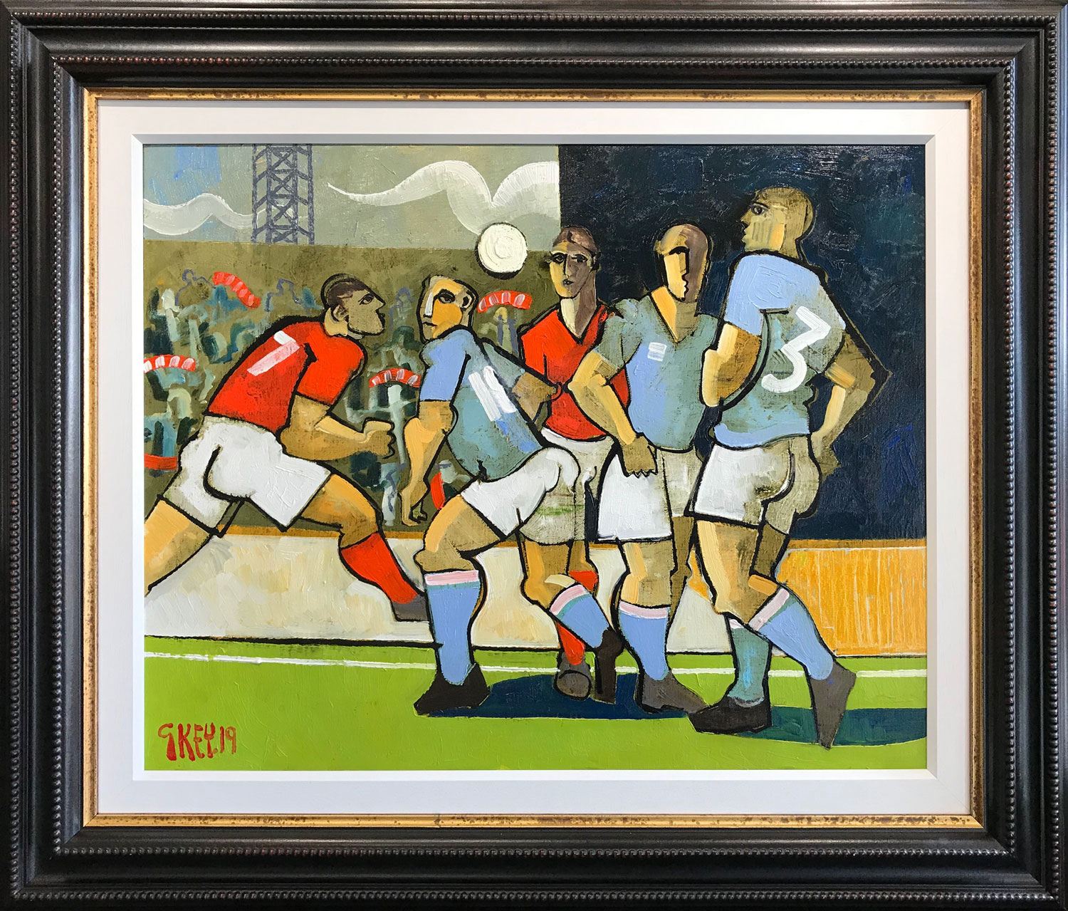 Geoffrey Key The Match Original Oil Painting for Sale