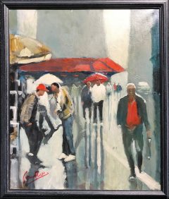 David Coulter Red Cap Original Painting for sale