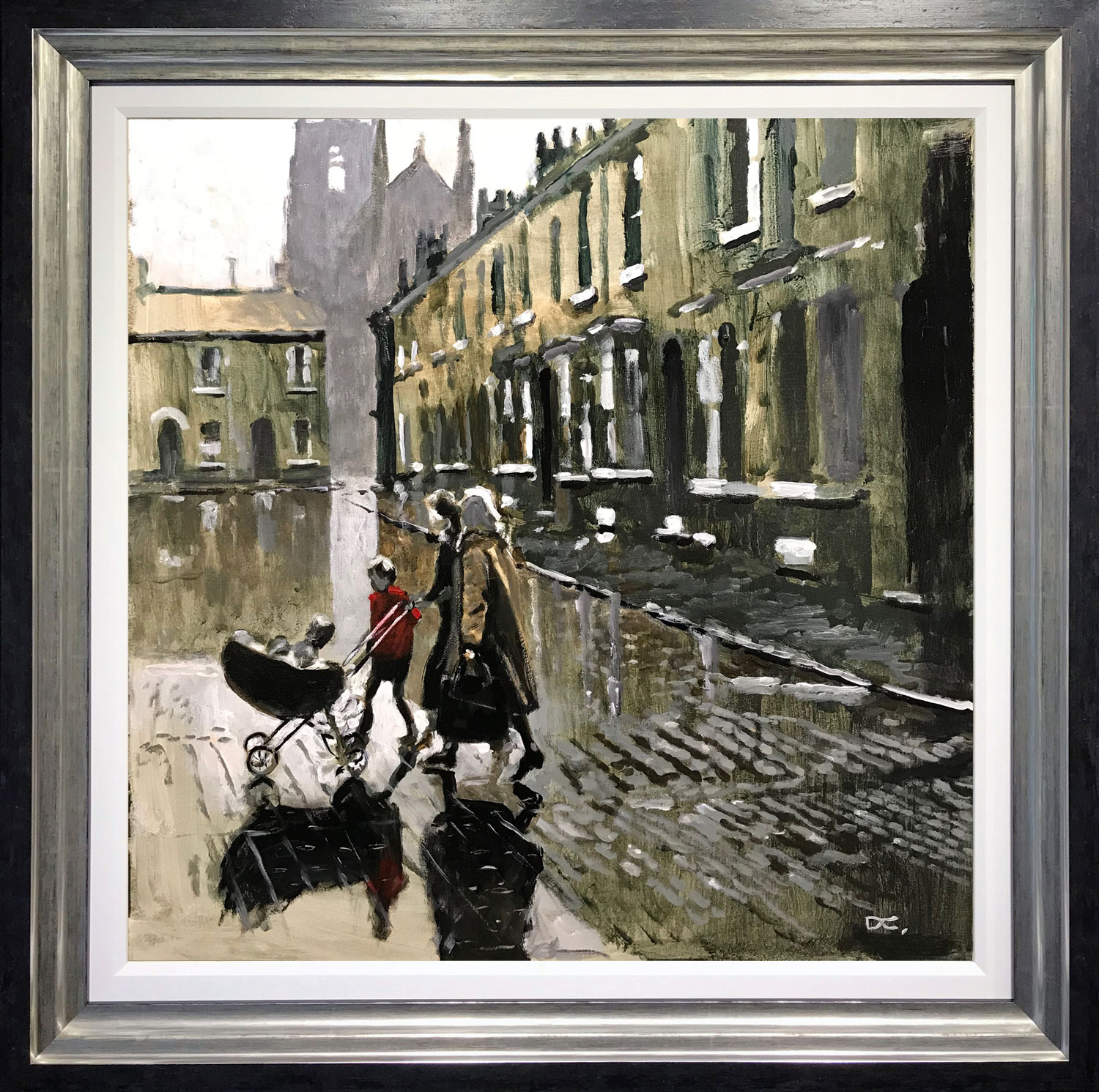 David Coulter Wet Salford, Stockport Original Painting for sale