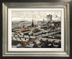 David Coulter Rooftop Greys Original Painting for sale