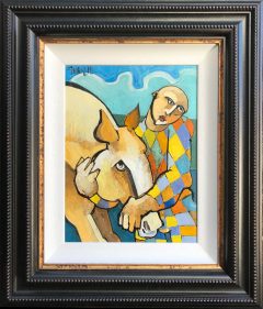 Geoffrey Key Embrace Original Oil Painting for Sale