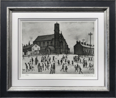 L S Lowry - St Mary's Beswick - Signed Limited Edition Print