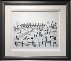 L S Lowry - Winter in Broughton - Signed Original Lithograph