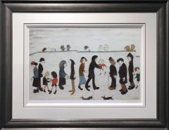 L S Lowry - Man Holding Child