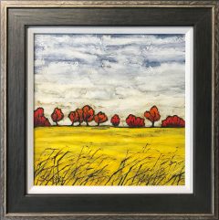 Steve Capper Yellow Field in Cheshire Original Painting