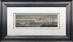 Trevor Grimshaw Train Through the Valley Original Drawing for Sale