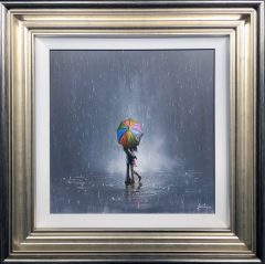 Danny Abrahams Original Painting Making the Most of the Bad Weather