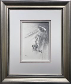 Bob Barker Original Drawing for sale Jumping For Joy