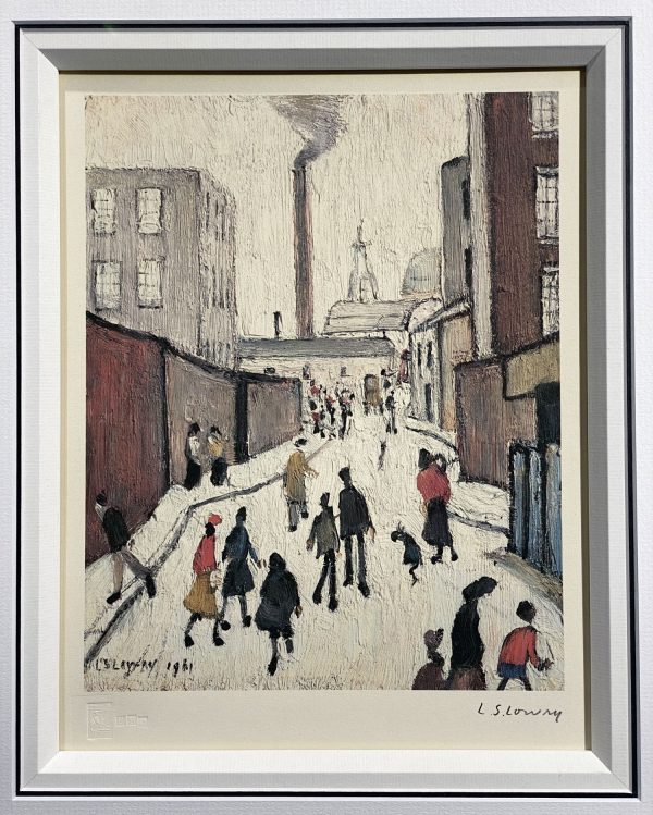 L S Lowry – Street Scene – Signed Limited Edition Print
