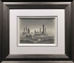 Trevor Grimshaw Misty City Original Drawing for Sale