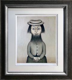 L S Lowry Woman with a Beard Signed Limited Edition Print