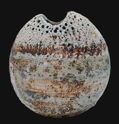 Alan Wallwork - Stoneware split form oval vessel 2