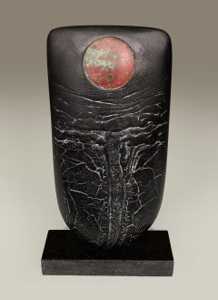 Peter Hayes - Black Raku Bow with Disc